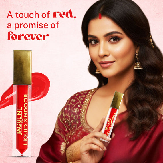 Jaquline USA Liquid Sindoor – Red, Smudge-Proof & Long-Lasting (5.5 ml)