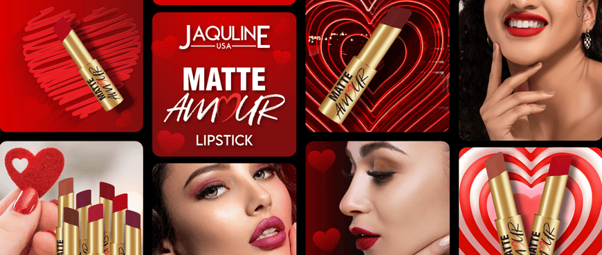 Fall in Love with Jaquline USA Love Special Matte Amour Lipstick - JaqulineUSA