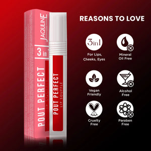 Jaquline USA Pout Perfect Lip Souffle Red Velvet 04 6ml