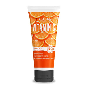 JAQULINE USA Vitamin-C Peel Off Face Mask| All Skin Types| Tan Removal| Brightens Skin- 100ml