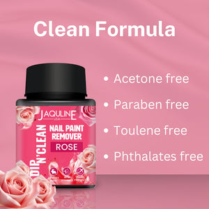 Jaquline USA Dip N' Clean Nail Polish Remover 80ml- Rose