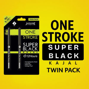 Jaquline USA One Stroke Super Black Kajal Twin Pack (0.30g+0.30g)