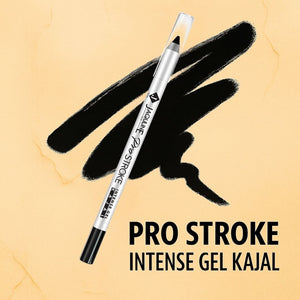 Jaquline USA Pro Stroke Intense Gel Kajal with Sharpener (1.2gm)- Black