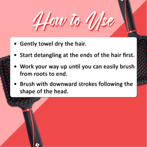 Jaquline USA Paddle Brush with Pin (PROEDIT)