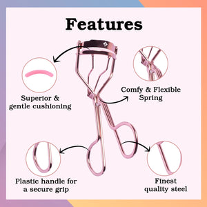 Jaquline USA Eyelash Curler Rose Gold
