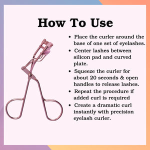 Jaquline USA Eyelash Curler Rose Gold