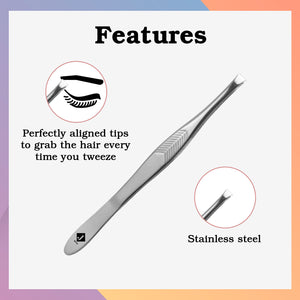 Jaquline USA Flat Tip Tweezers