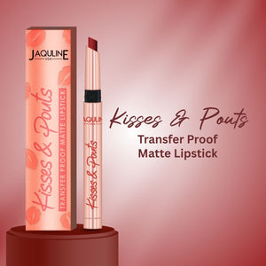 Jaquline USA Kisses & Pouts Matte Lipstick: Teaser Kiss 04 (1.4gm)