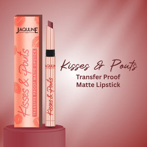 Jaquline USA Kisses & Pouts Matte Lipstick: Angel Kiss 05 (1.4gm )