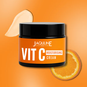 JAQULINE USA Vitamin C Radiance Essentials skin care kit | Vitamin C Face Wash, Face Serum, Moisturiser, UV Expert Sunscreen | Brightening & Hydrating Skin