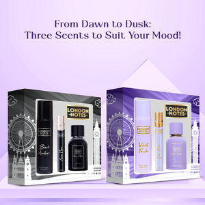 London Notes Pack of 3 Lilac Moon Gift Set