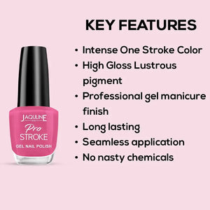 Jaquline USA Pro Stroke Nail Polish Combo( Pink Party+Mad about U+Garden Party) Pack of 3