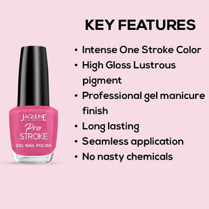 Jaquline USA Pro Stroke Gel Nail Enamel 15 ml Pink Party