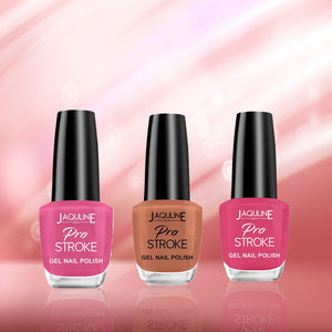 Jaquline USA Pro Stroke Nail Polish Combo( Pink Party+Mad about U+Garden Party) Pack of 3