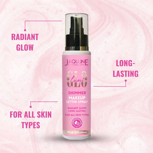 Jaquline USA Lumi Glo Shimmer Makeup Setter Spray Pink Infusion 110ml