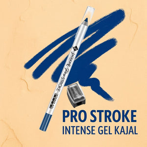 Jaquline USA Pro Stroke Intense Gel Kajal Classic Blue 1.2g|Smudge Proof |Long Lasting |Waterproof| Enriched with Vitamin E