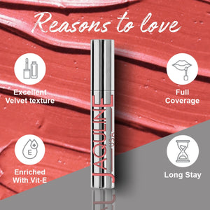 Jaquline USA RIZZ Vibe Rizz Liquid Lipstick Glossy Matte, Long Lasting Formula-3.5ml