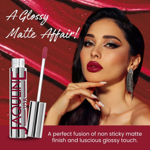 Jaquline USA RIZZ W Rizz Liquid Lipstick Glossy Matte, Long Lasting Formula-3.5ml
