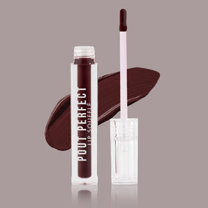 Jaquline USA Pout Perfect Lip Souffle, long lasting Liquid Lipstick, Matte Finish & Smooth Texture, Transfer Proof & Enriched with Hyaluronic Acid & Macadamia Oil |Mulberry Mousse- 6ml