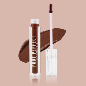 Jaquline USA Pout Perfect Lip Souffle, long lasting Liquid Lipstick, Matte Finish & Smooth Texture, Transfer Proof & Enriched with Hyaluronic Acid & Macadamia Oil, Mocha Whirl- 6ml