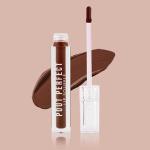 Jaquline USA Pout Perfect Lip Souffle, long lasting Liquid Lipstick, Matte Finish & Smooth Texture, Transfer Proof & Enriched with Hyaluronic Acid & Macadamia Oil, Mocha Whirl- 6ml