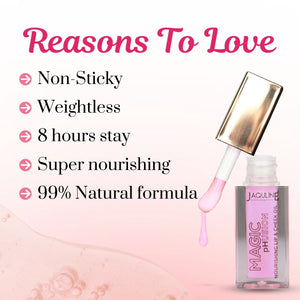 Jaquline USA Magic Phusion lip & Cheek oil, Long Lasting Nourishment Non-Sticky & glossy Heals & Moisturizes Lips Celestial Chrome- 5ml