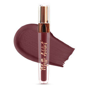 Jaquline USA Matte Addict + Liquid Lipstick, 8Hr stay, Lightweight & Transfer proof - Wild Petunia 04, 3.5ml