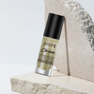 Jaquline USA Chrome Stroke Nail Polish| Intense Metallic Finish| Long Lasting| Intense Shine - Solar Gold 03