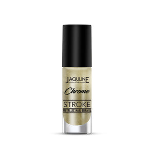 Jaquline USA Chrome Stroke Nail Polish| Intense Metallic Finish| Long Lasting| Intense Shine - Solar Gold 03