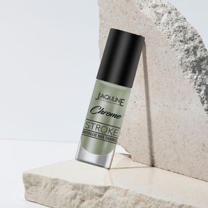 Jaquline USA Chrome Stroke Nail Polish| Intense Metallic Finish| Long Lasting| Intense Shine - Cyber Mint 04