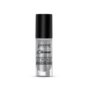 Jaquline USA Chrome Stroke Nail Polish| Intense Metallic Finish| Long Lasting| Intense Shine - Silver Pulse 05