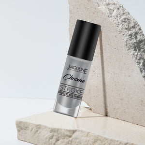 Jaquline USA Chrome Stroke Nail Polish| Intense Metallic Finish| Long Lasting| Intense Shine - Silver Pulse 05
