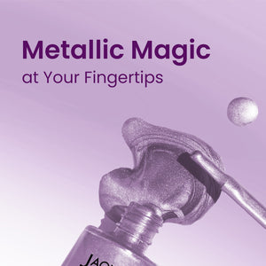 Jaquline USA Chrome Stroke Nail Polish| Intense Metallic Finish| Long Lasting| Intense Shine - Holo Lavender 08