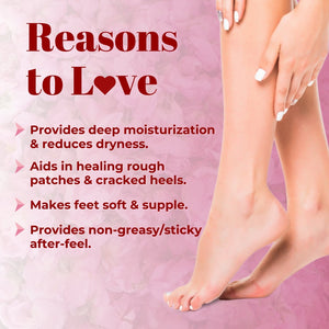 Jaquline USA Bulgarian Rose & White Oudh Foot cream- Provides Intensive Moisturization, heals cracked heels, makes feet soft & supple-30gm
