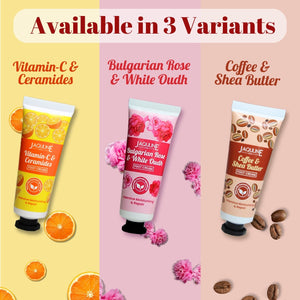 Jaquline USA Bulgarian Rose & White Oudh Foot cream- Provides Intensive Moisturization, heals cracked heels, makes feet soft & supple-30gm