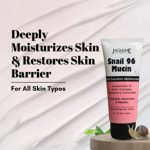 JAQULINE USA Snail Mucin Radiance & Hydration skin care kit | Face Cleanser, Power Serum & Moisturizer Set | Hydrating Face Care Kit | Barrier Repair & Glow Boost | Gift for Her & Him