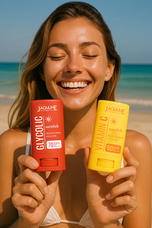 Jaquline USA Vitamin C Sunstick 20G |SPF 50 & PA++++| with non-greasy