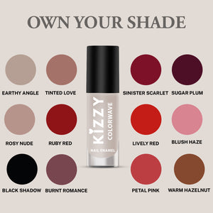 Jaquline USA Kizzy Color wave |Rich Pigmentation |Long-Lasting Wear| Smooth & glossy finish| Earthy Angle 01