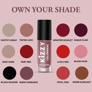 Jaquline USA Kizzy Color wave |Rich Pigmentation |Long-Lasting Wear| Smooth & glossy finish| Burnt Romance 06