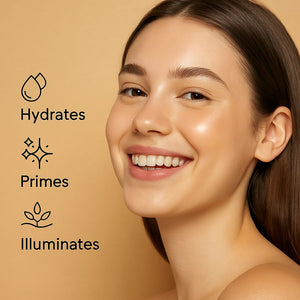 Jaquline USA Lumi Glo Strobe Cream Golden Glo 30g | 3-in-1 Multipurpose Highlighter with Hyaluronic Acid