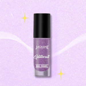 Jaquline USA Glitterati Nail Enamel| High- Impact glitter| Shimmery effect| multi-dimensional shine| Galaxy Glow 03