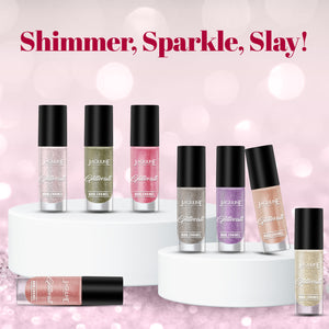 Jaquline USA Glitterati Nail Enamel| High- Impact glitter| Shimmery effect| multi-dimensional shine| Solar Flare 05