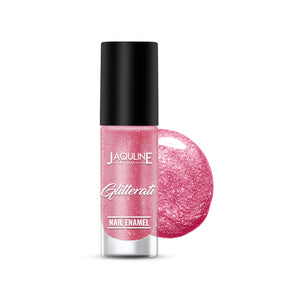 Jaquline USA Glitterati Nail Enamel| High- Impact glitter| Shimmery effect| multi-dimensional shine| Venus Blush 07