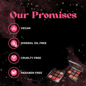 Jaquline USA Cosmic Drama Stardust Eyeshadow Palette 9 in 1, Matte & Shimmer Shades, Rich Smooth Texture, long lasting and Enriched with Sesame Oil (9.9gm)