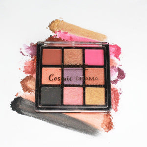 Jaquline USA Cosmic Drama Stardust Eyeshadow Palette 9 in 1, Matte & Shimmer Shades, Rich Smooth Texture, long lasting and Enriched with Sesame Oil (9.9gm)
