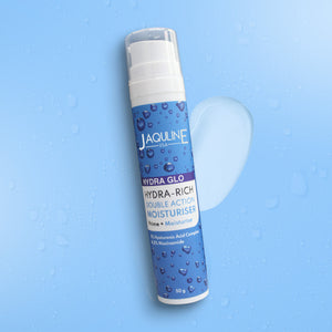 Jaquline USA Hydra Glo Hydra-Rich Double Action Moisturizer | Hydration, Brightening & Non-Greasy | 50 G