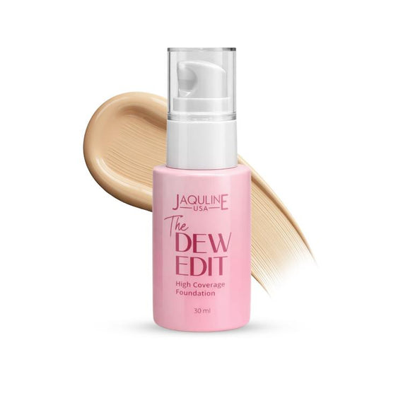 Jaquline USA The Dew Edit High Coverage Foundation (30 ml)- Petal 01