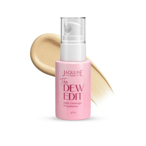 Jaquline USA The Dew Edit High Coverage Foundation (30 ml)- Ivory 02