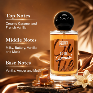 London Notes | Cutie Caramel Perfume for Women Long Lasting | French Vanilla, Amber & Musk
