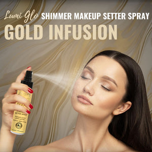 Jaquline USA Lumi Glo Shimmer Makeup Setter Spray Gold Infusion 100ml